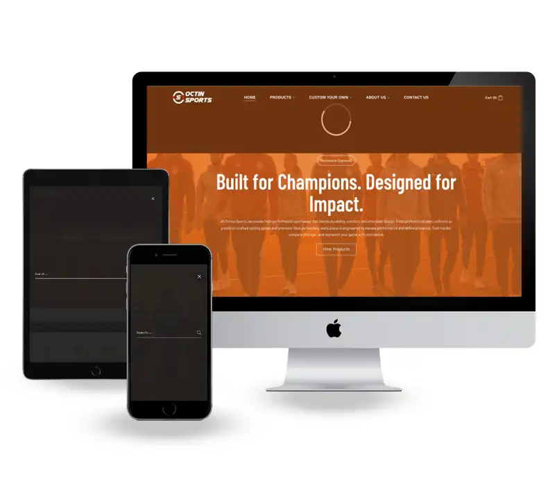 Octin Sports Website